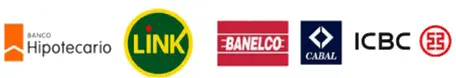 Formas de Pago Banco Hipotecario, Red Link, Banelco, Cabal, ICBC